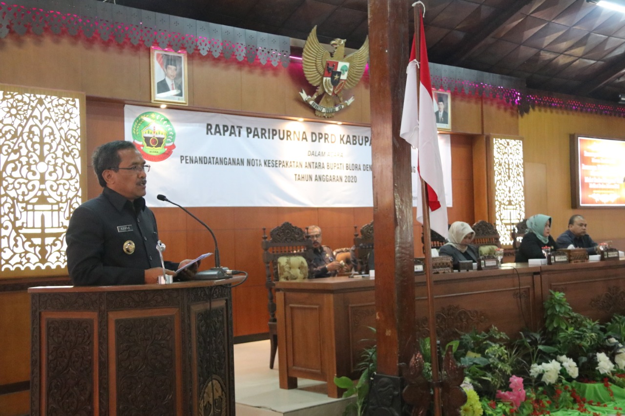 Bupati Dan Pimpinan DPRD Sepakati KUA-PPAS RAPBD BLORA 2020