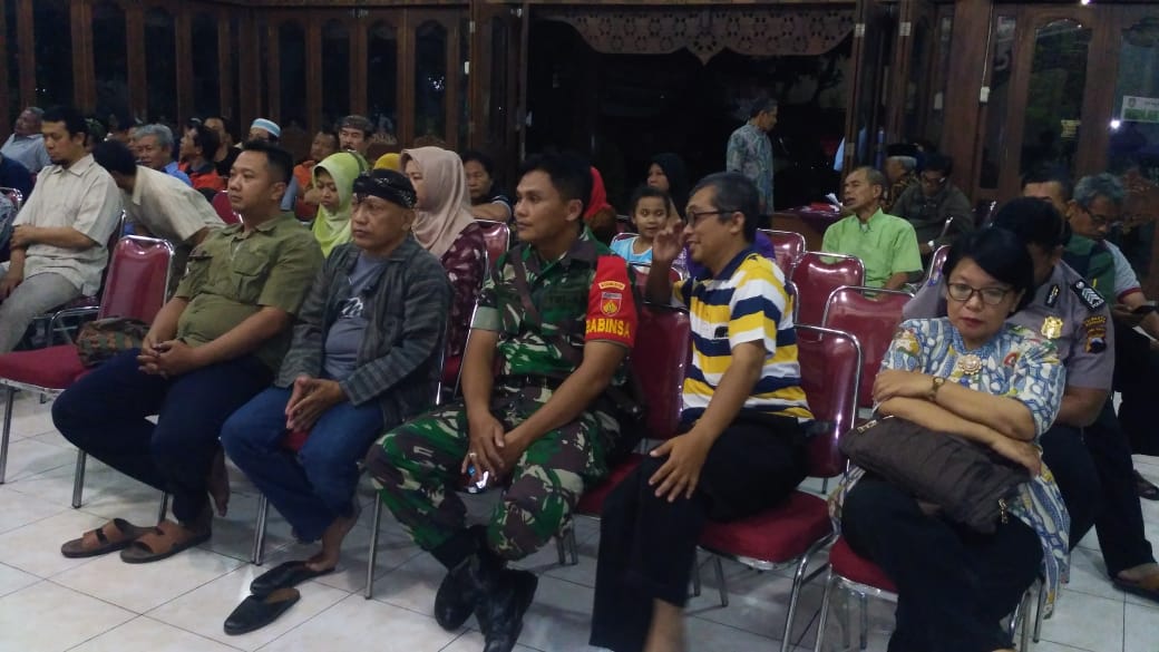 Sukseskan Gelar Budaya, Babinsa Kelurahan Kratonan Hadir dalam Acara Rapat Sosialisasi Gelar Budaya