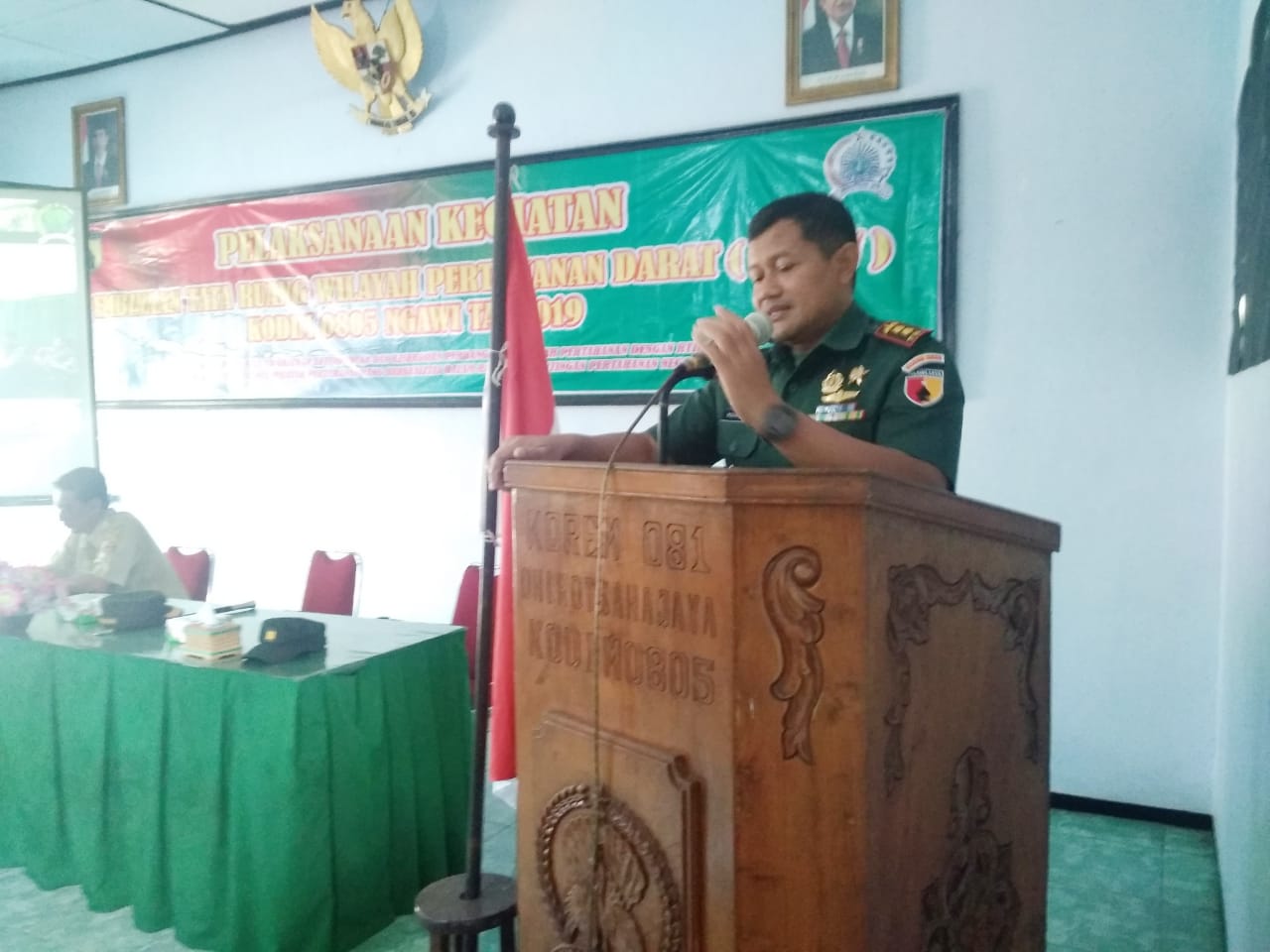 Dandim Ngawi : Melalui Pembinaan RTRW ,Kita Tingkatkan Keterpaduan Dan Keserasian Pembangunan Wilayah Pertahanan Darat