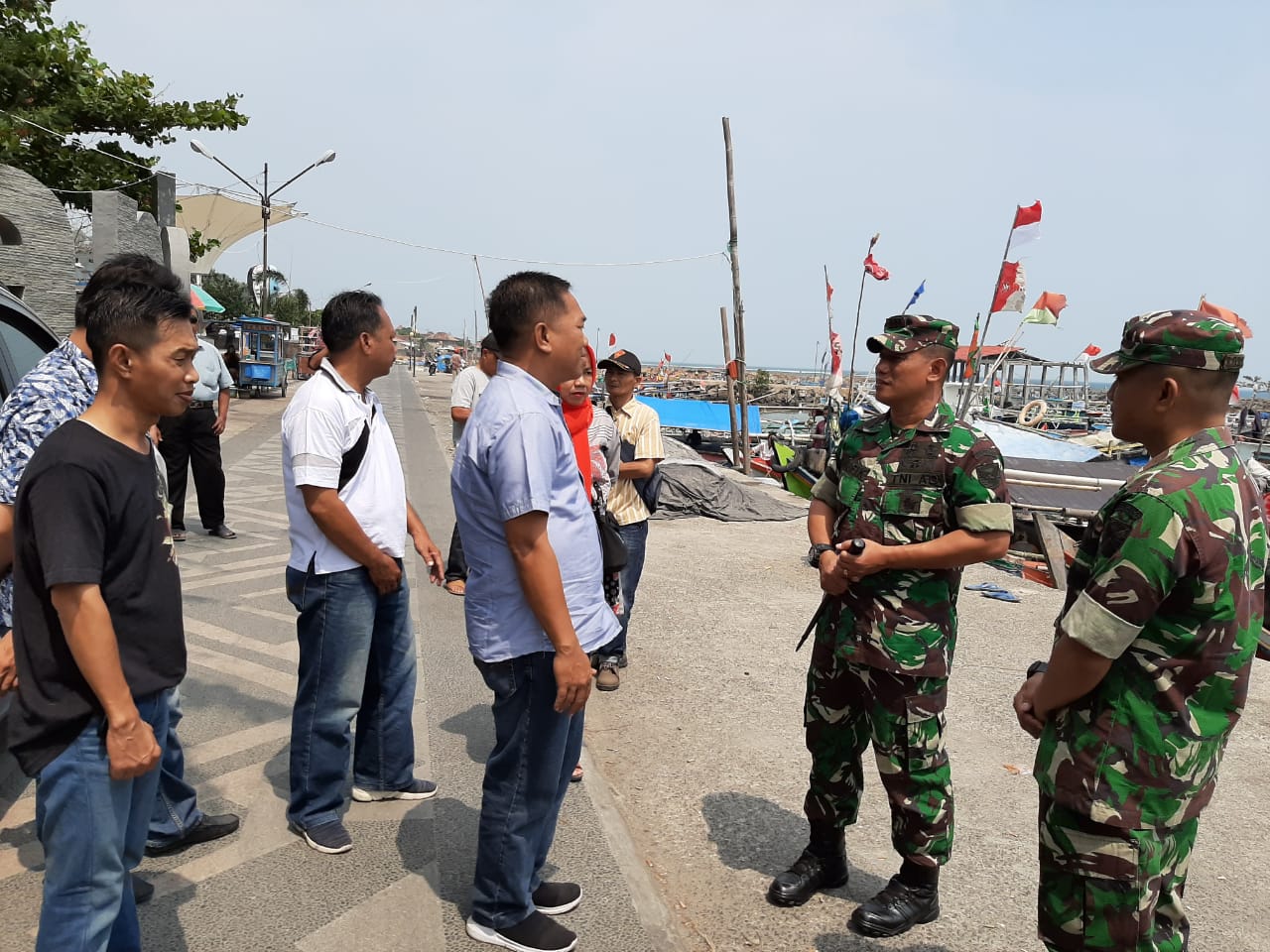 Pasca Gempa Danrem 043/Gatam Cek Lokasi Dermaga Bom Kalianda
