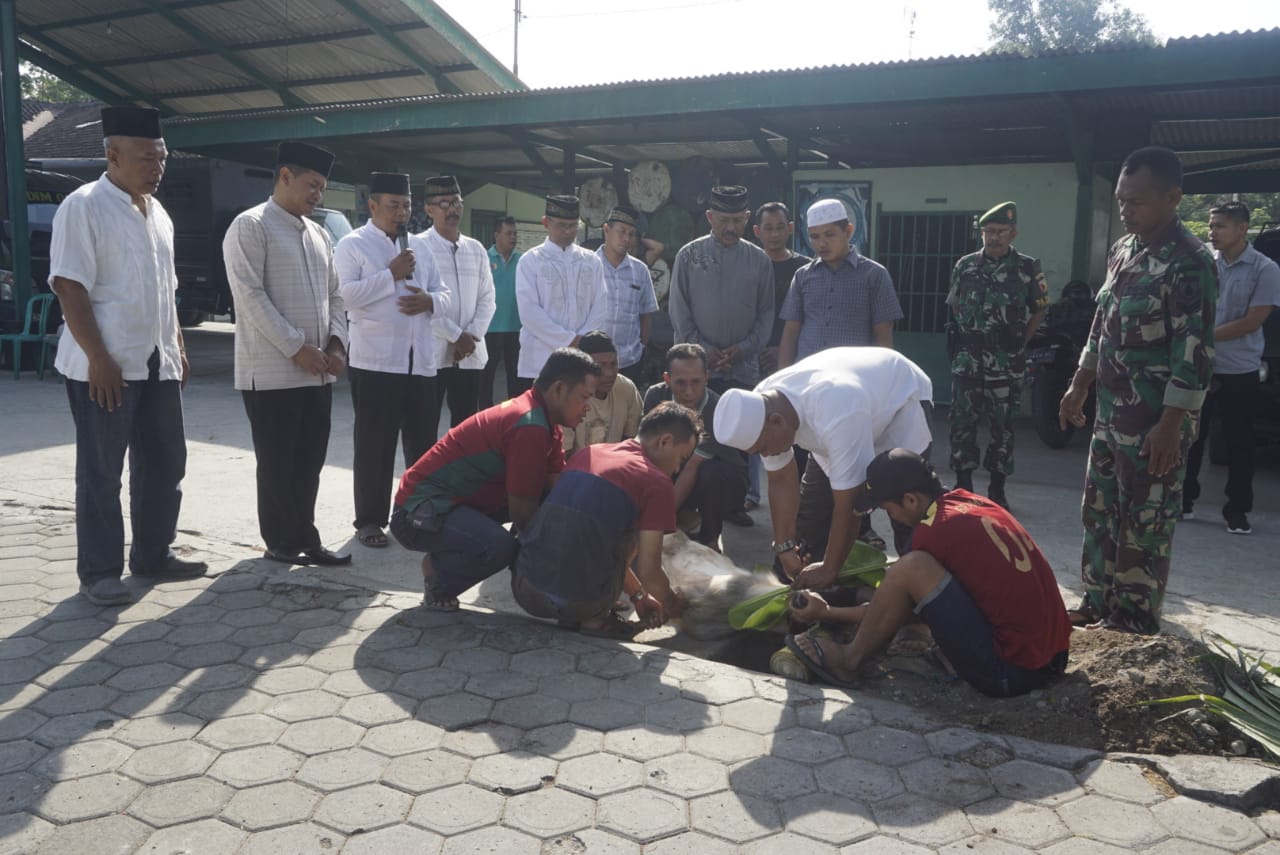 Danrem 081/DSJ Kolonel Inf Masduki Serahkan Hewan Qurban