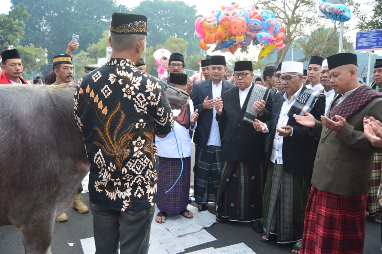Dandim Blitar Sholat Idul Adha Bersama Forpimda Kota Blitar