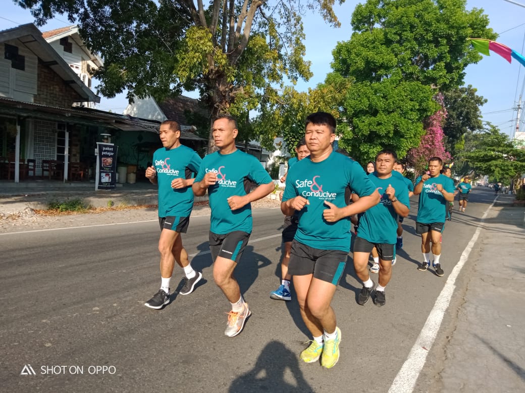 Tingkatkan Kemampuan Fisik Kodim Surakarta Laksanakan Lari Aerobik