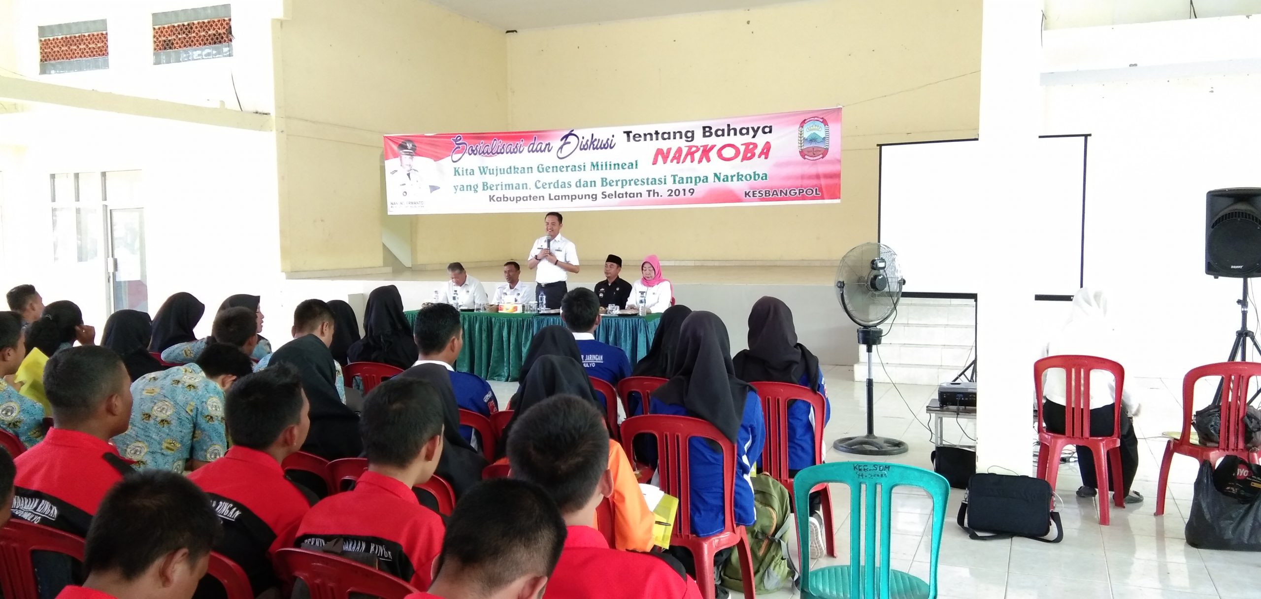Ratusan Pelajar Ikuti Sosialisasi Tentang Bahayanya Narkoba