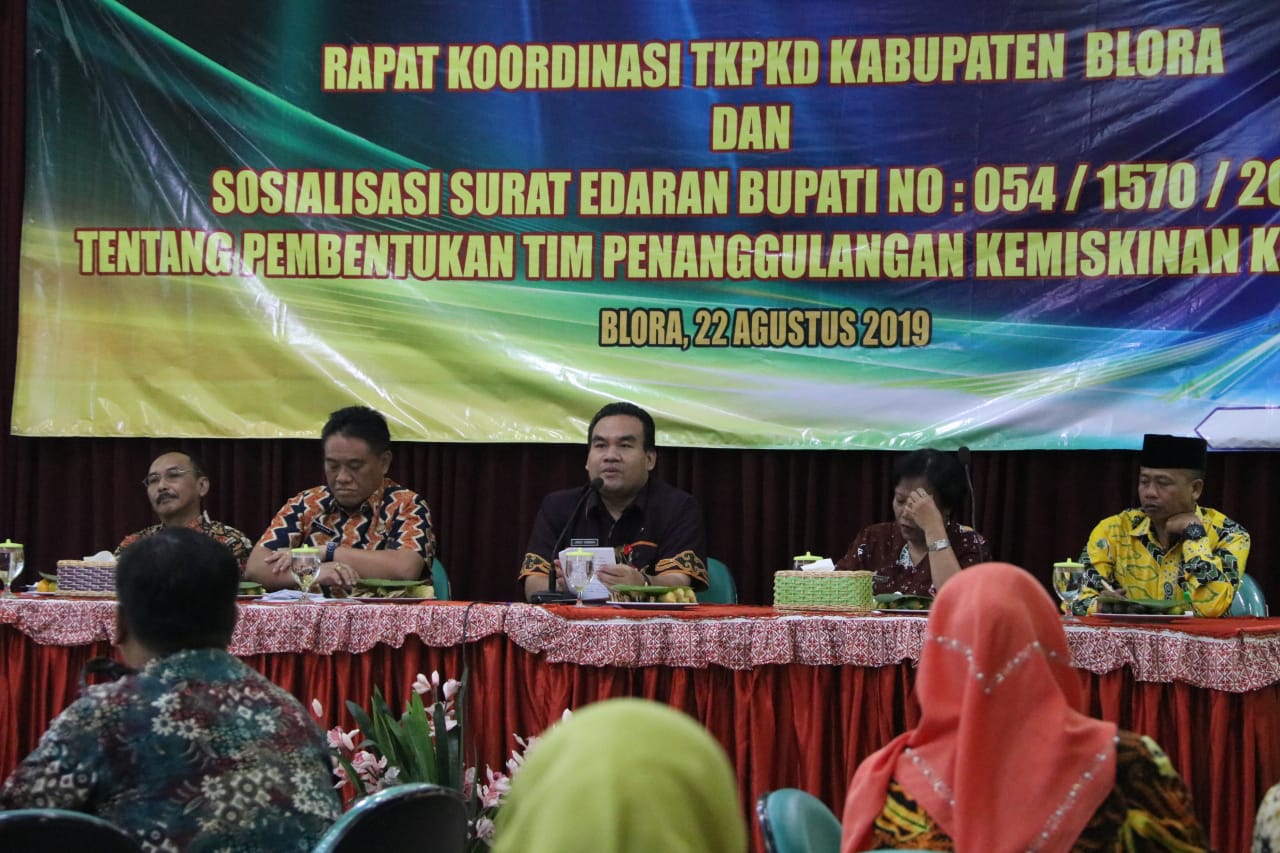 GENJOT PENURUNAN ANGKA KEMISKINAN, BLORA AKAN BENTUK TPK KECAMATAN HINGGA DESA.