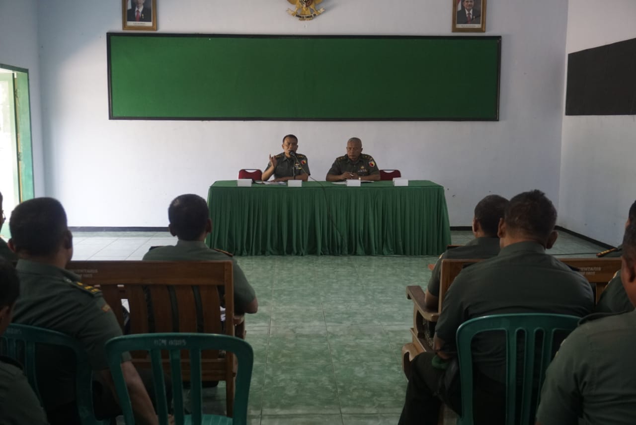 Tim Pengawasan Dan Evaluasi Dam V/Brawijaya Kunjungi Kodim 0805/Ngawi