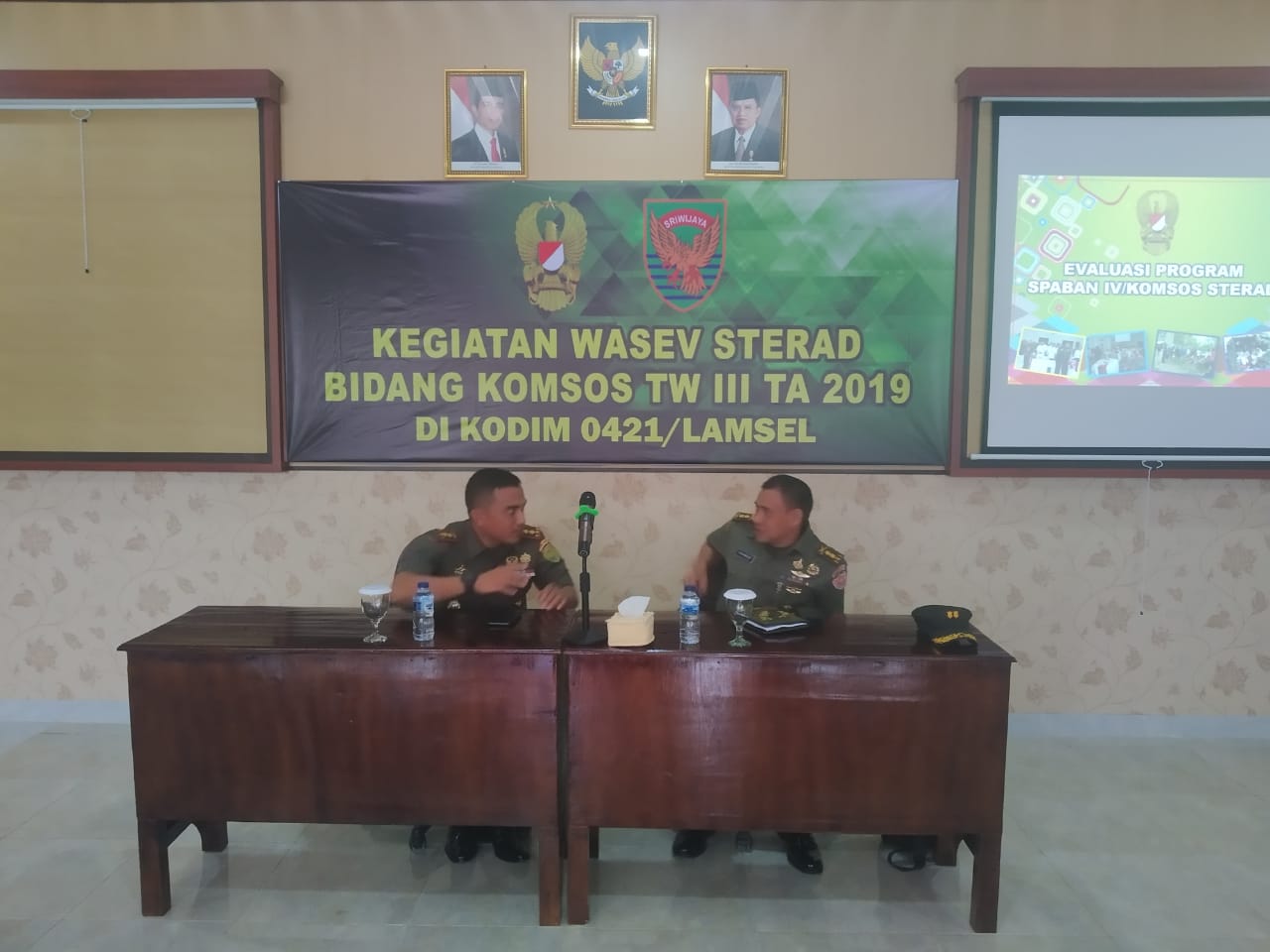 Tim Pengawas Dan Evaluasi 2019 Kunjungi Makodim 0421/LS