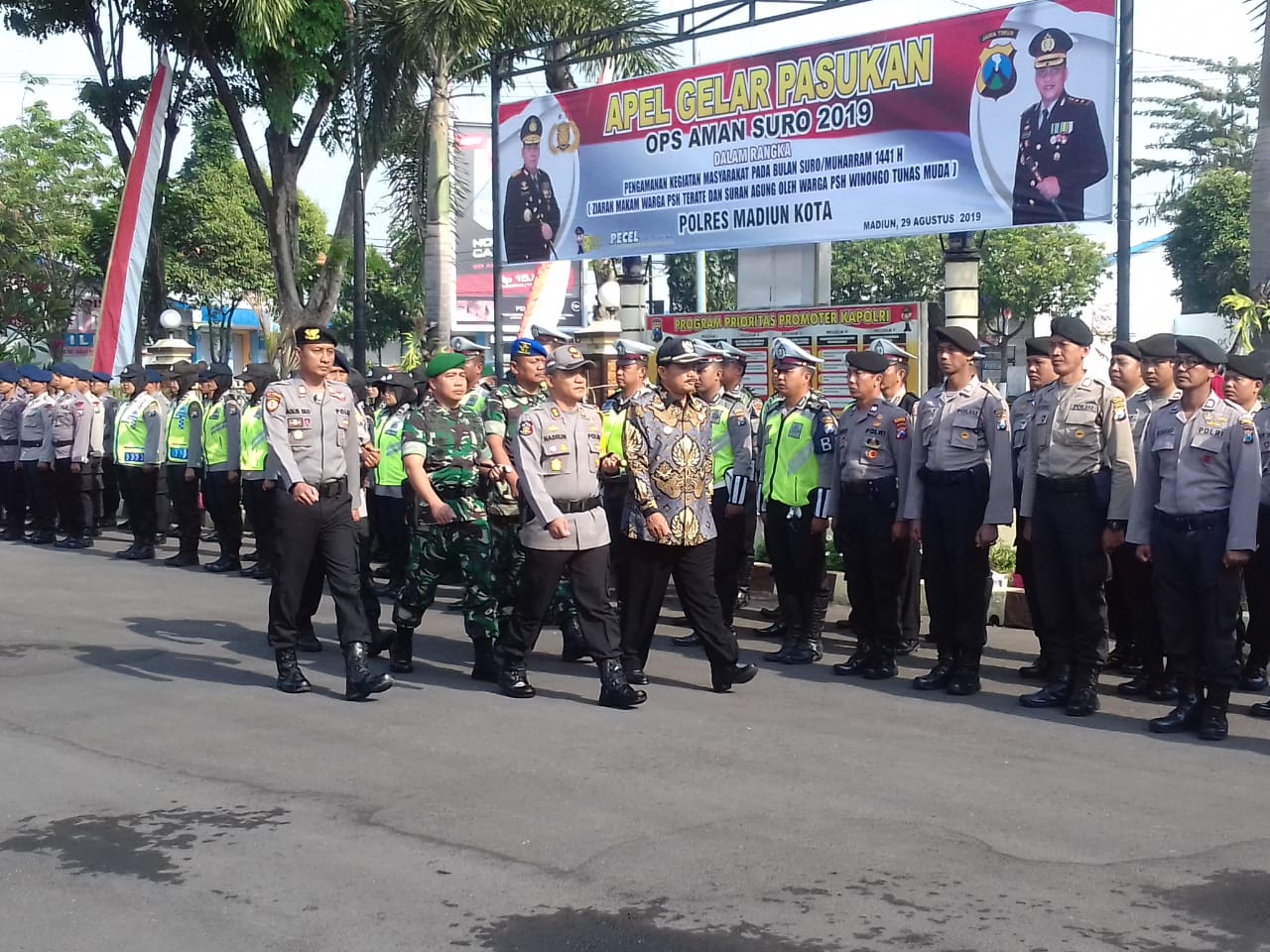 Dandim 0803/Madiun Apel Gelar Pasukan Operasi Aman Suro 2019