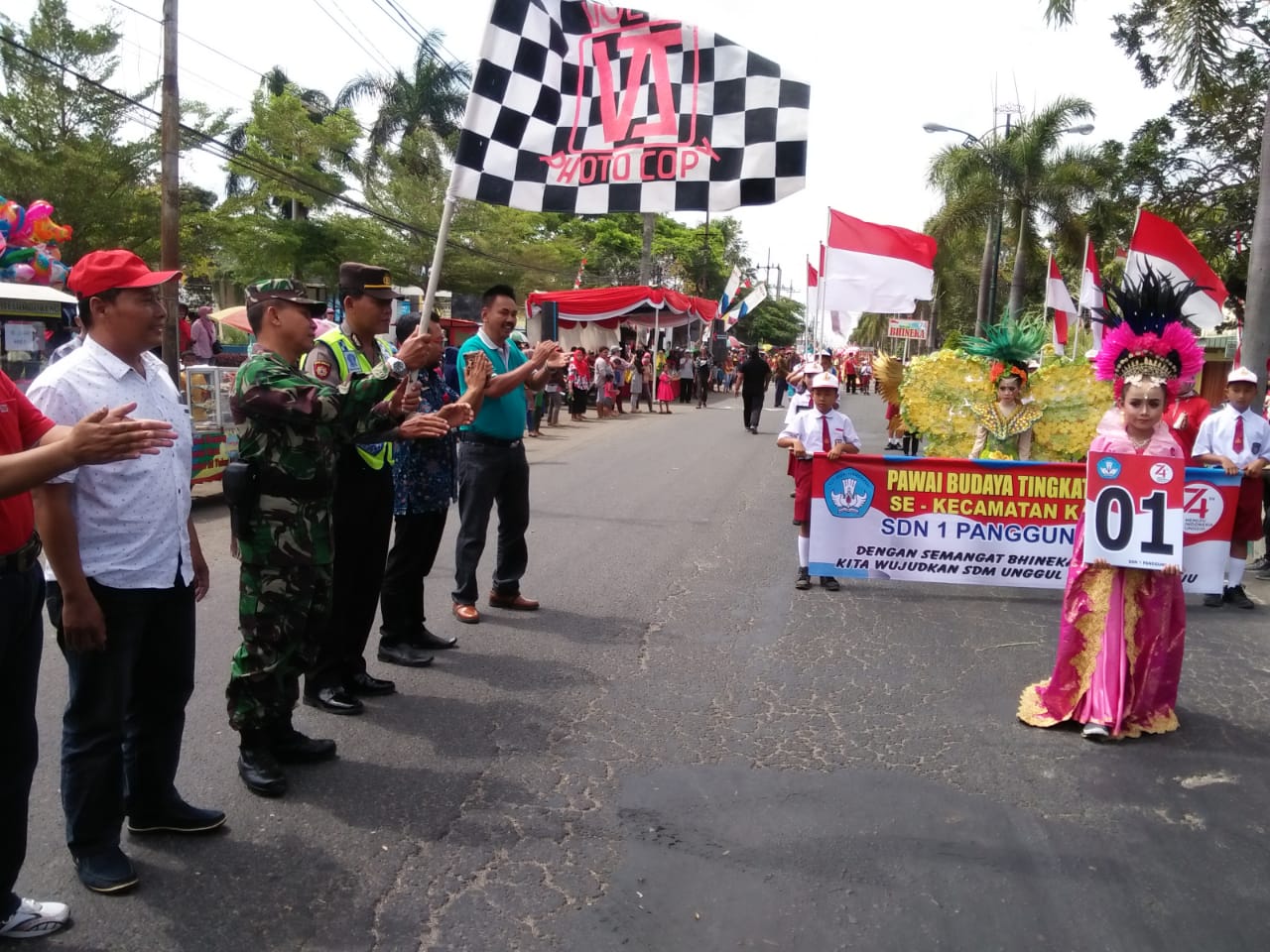 Koramil Kauman Bersinergi Jaga Lancarnya Kegiatan Karnaval Pawai Budaya