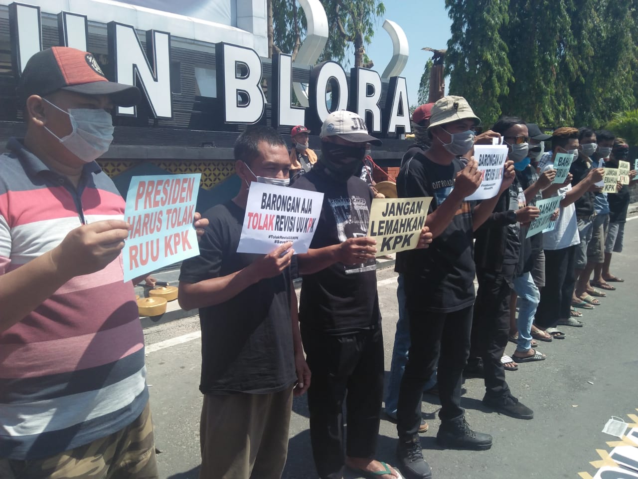 MAKI Blora gelar aksi Tolak Revisi Undang Undang KPK