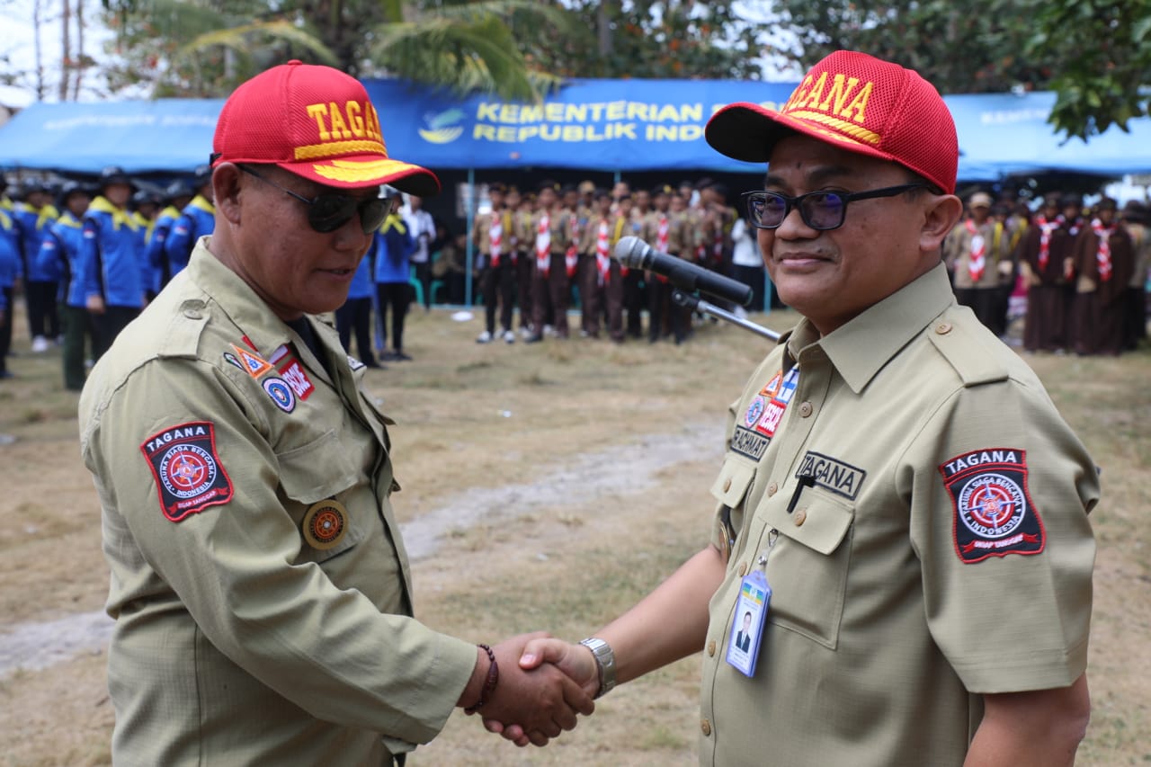 Plt Bupati Lamsel Dikukuhkan Sebagai Pembina Tagana
