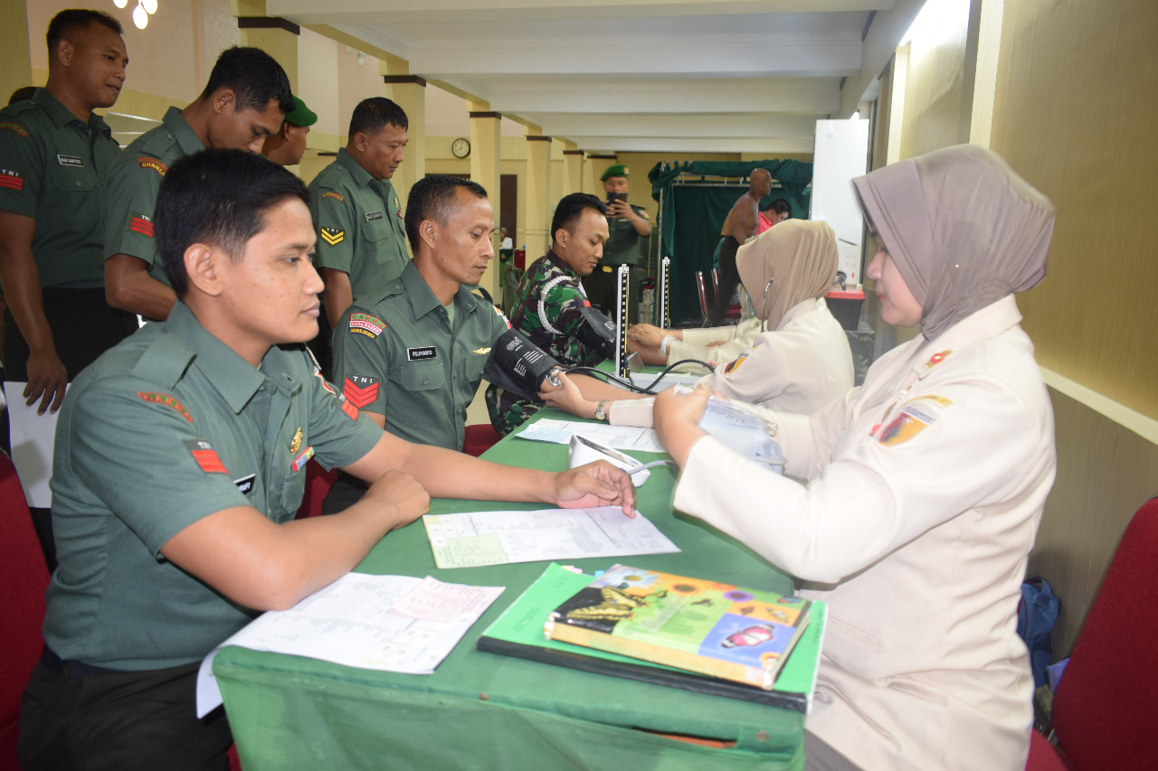 Lakukan Rikkes Berkala, Kasrem 081/DSJ : Kesehatan Penting Bagi Prajurit