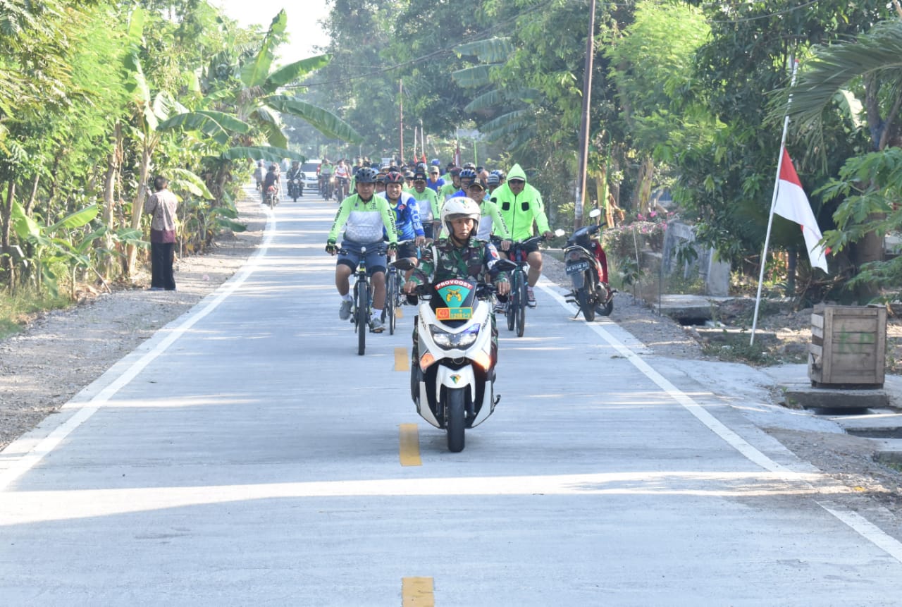 Gowes Bareng, Danrem 081/DSJ Ingin Mengajak Masyarakat Gemar Berolahraga