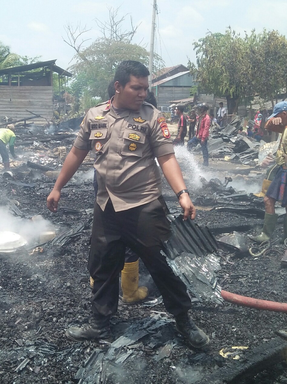 Lima Rumah di Beringin Jaya Habis Dilalap Si Jago Merah Rata Tanah