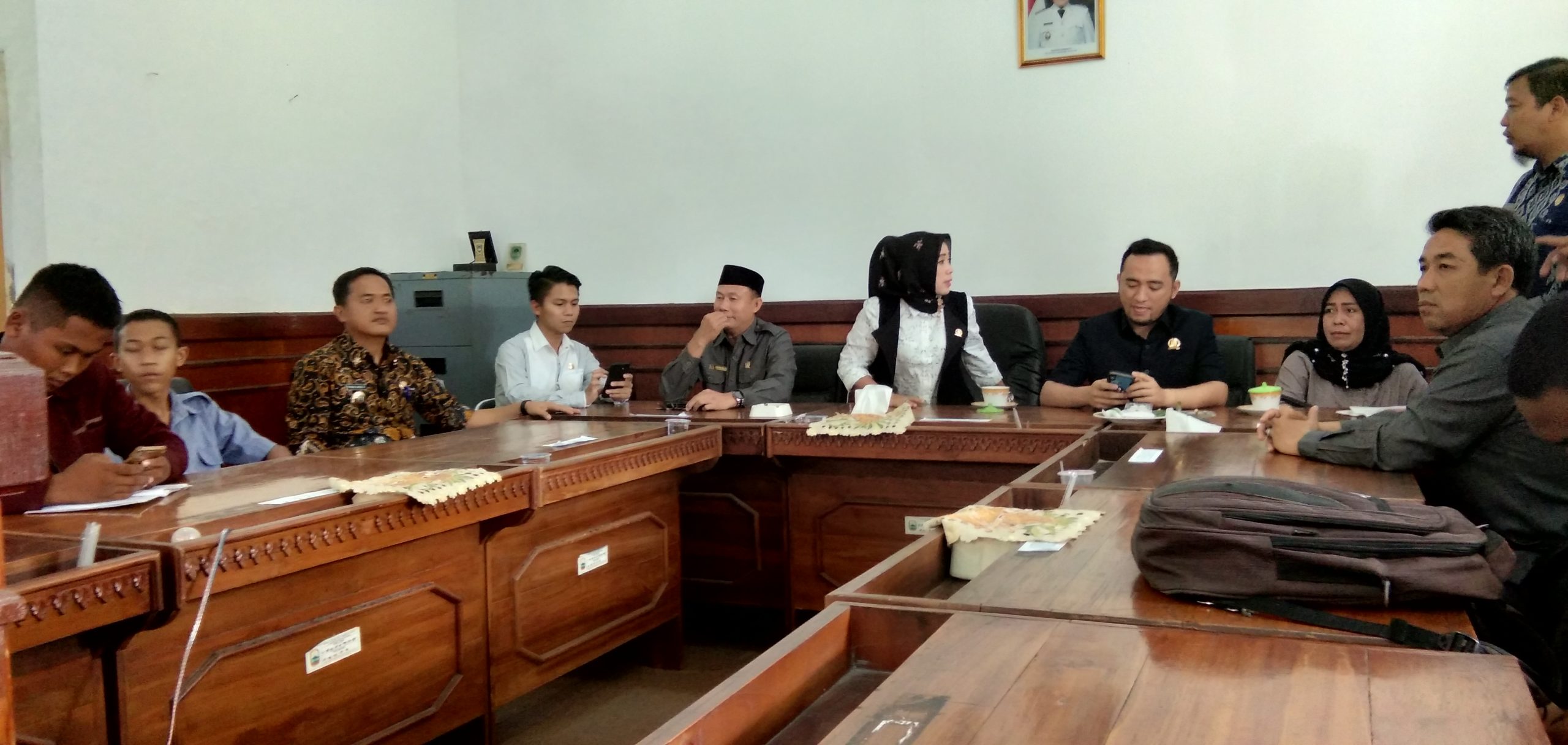 Komisi C DPRD Lampung Selatan, Terima Pelajar Perwakilan Pengunjuk Rasa