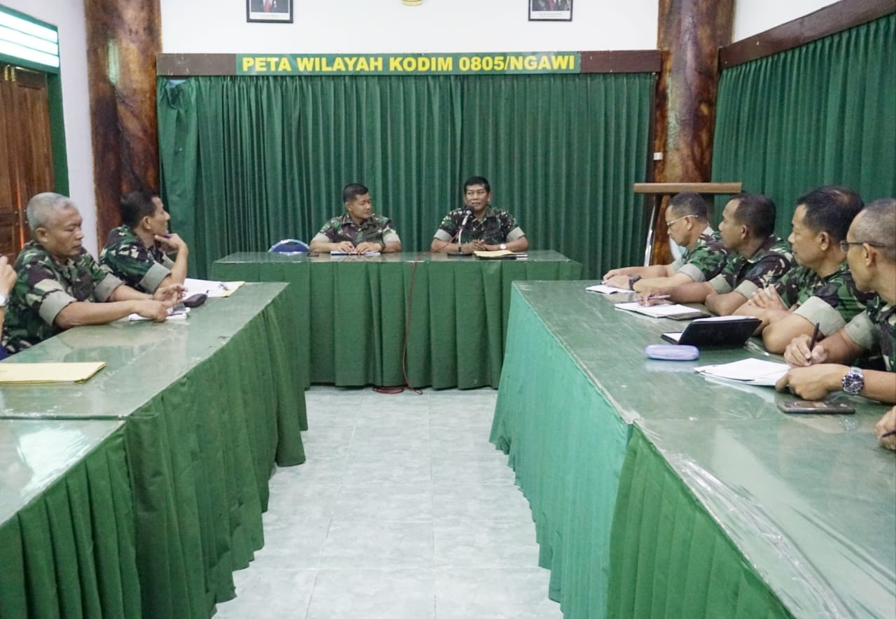 Tim Dalproggar Kodam V/Brawijaya Kunjungi Kodim Ngawi