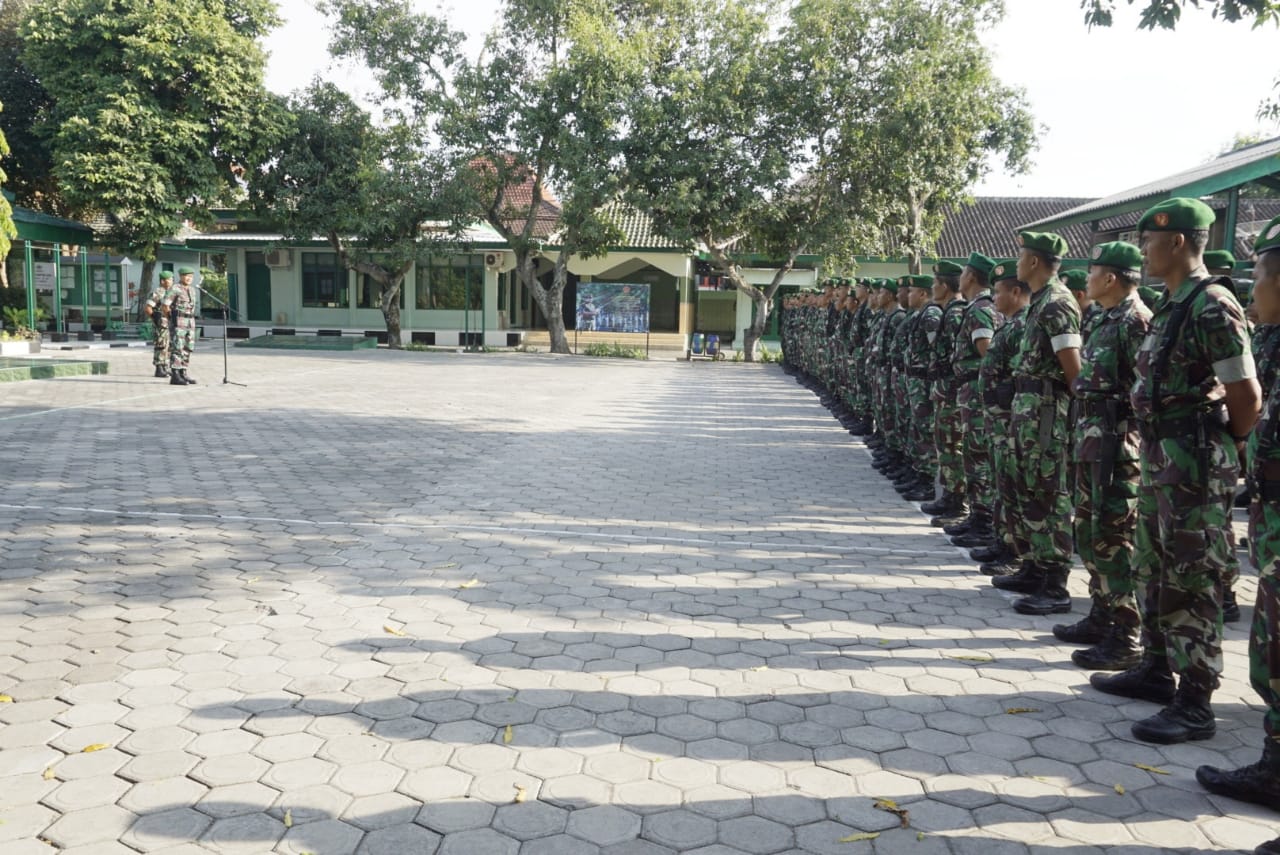 Pimpin Apel Pagi, Dandim Ngawi Tekankan Tentang Penggunaan Medsos