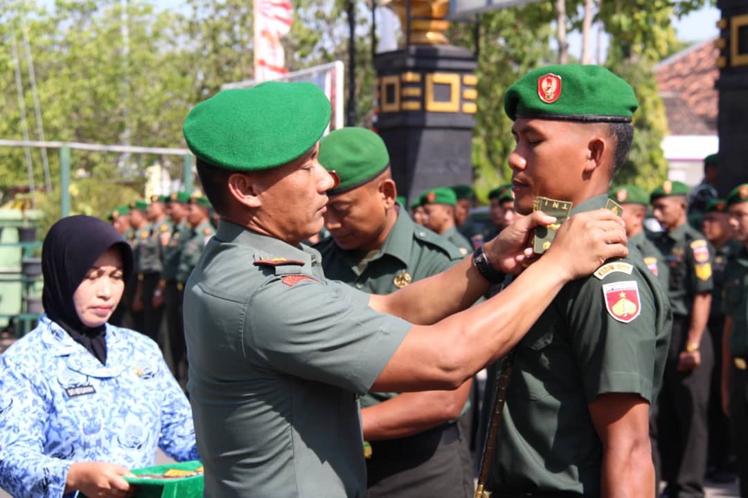 Dandim Blora Pimpin Upacar Kenaikan Pangkat 1Oktober 2019