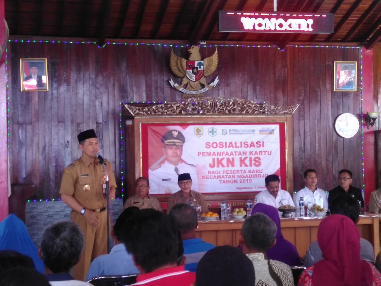 Forkopincam Ngadirojo Hadiri Sosialisasi Pemanfaatan Kartu JKN KIS