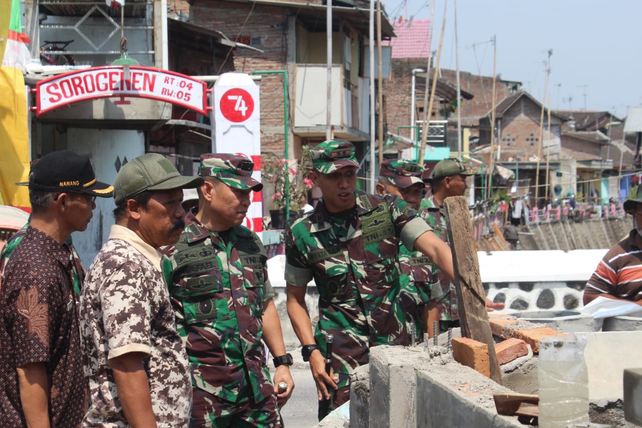 Danrem 074/Warastratama tinjau Lokasi TMMD Sengkuyung tahap III Wilayah Kodim 0735/Surakarta
