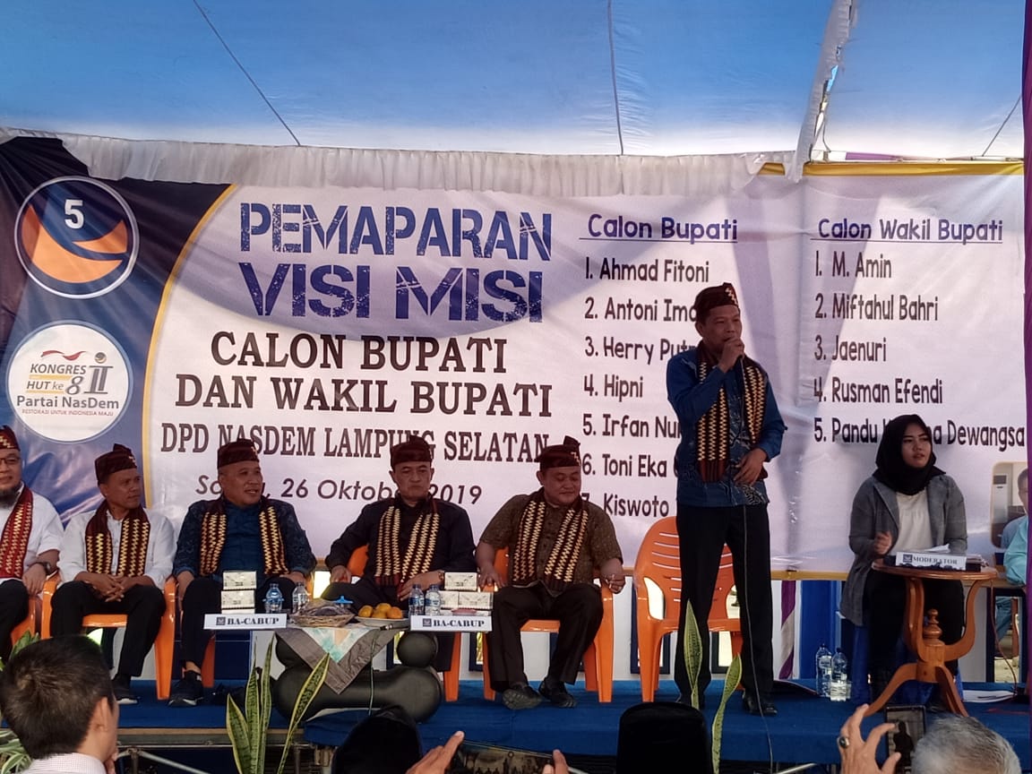 Berikut Paparan Hipni Bacalon Bupati Lampung Selatan