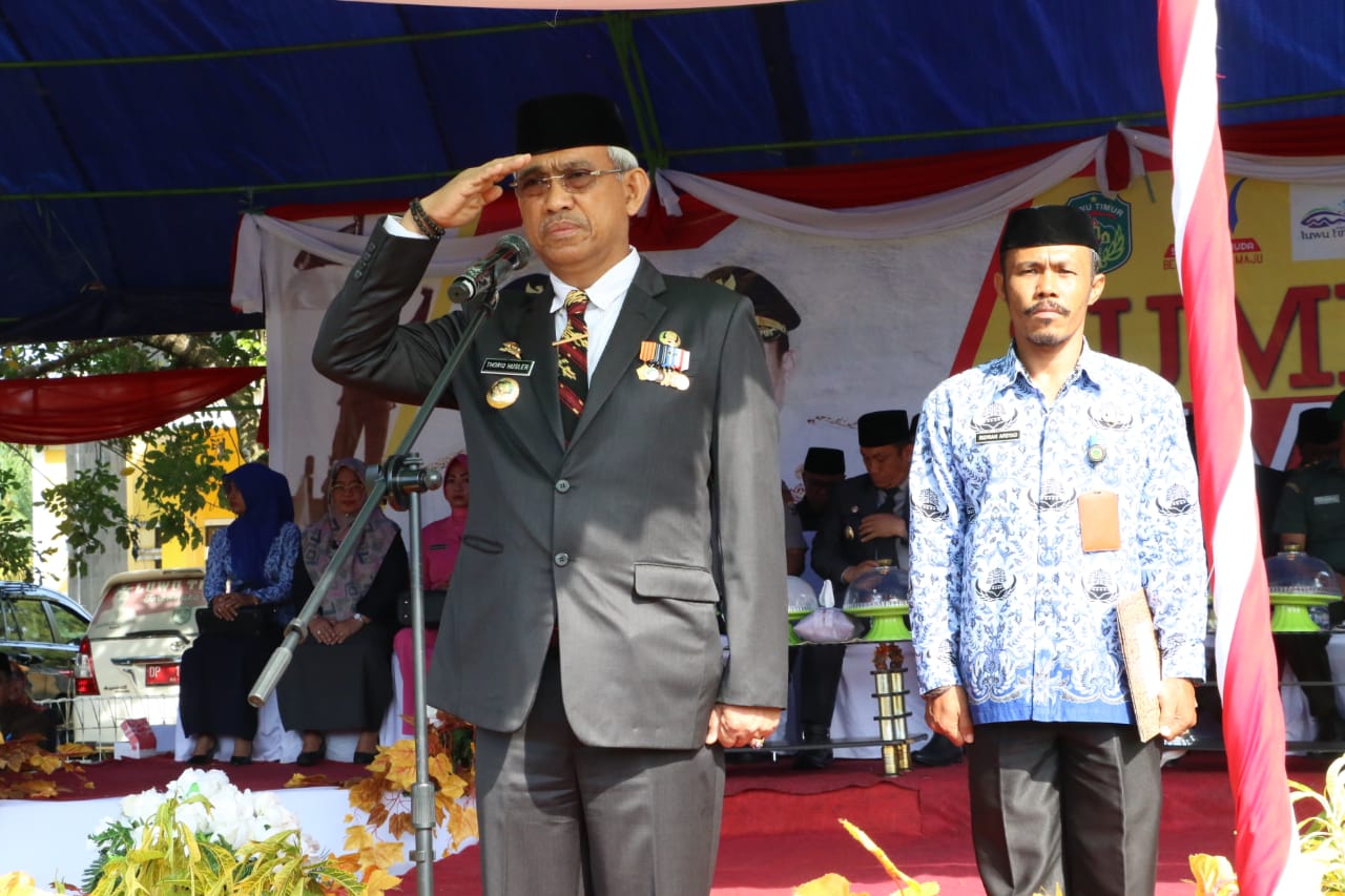 Bupati Pimpin Upacara Hari sumpah Pemuda Ke- 91 Kabupaten Luwu Timur