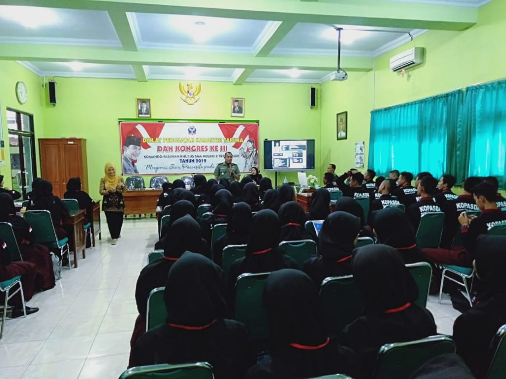 Kasdim Trenggalek Berikan Wasbang Guna Tumbuhkan Jiwa Nasionalisme dan Patriotisme Anak Bangsa