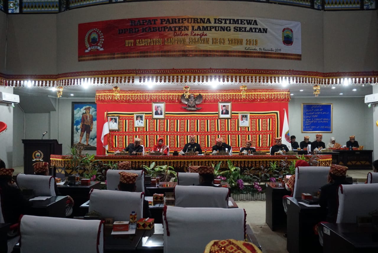 DPRD Lamsel Gelar Rapat Paripurna Istimewa HUT Lamsel Ke-63