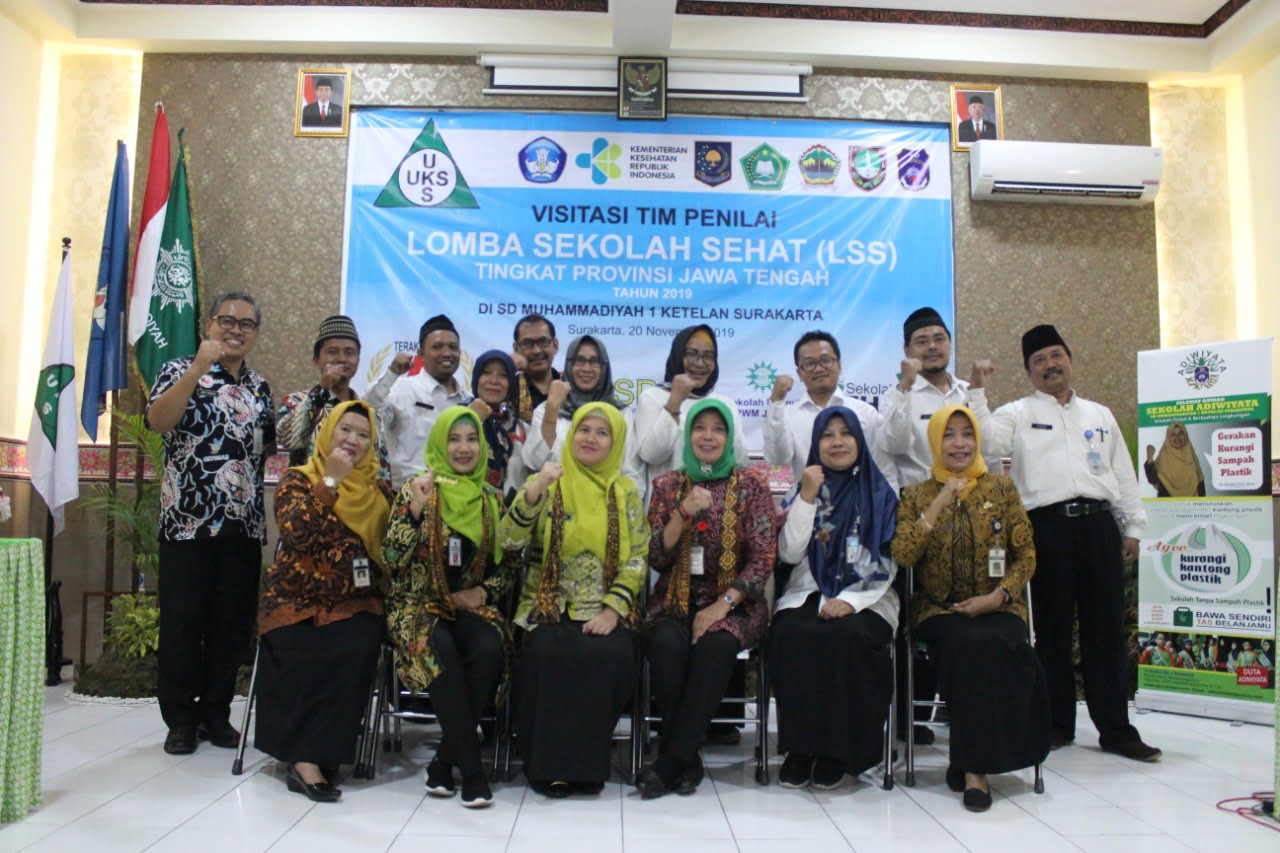 Tim Visitasi Lomba Sekolah Sehat, Kunjungi SD Muhammadiyah 1 Ketelan Surakarta