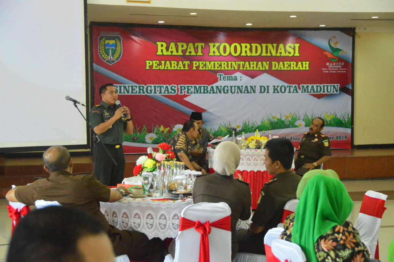Dandim Madiun Hadiri Rakor Pejabat Pemerintahan Kota Madiun