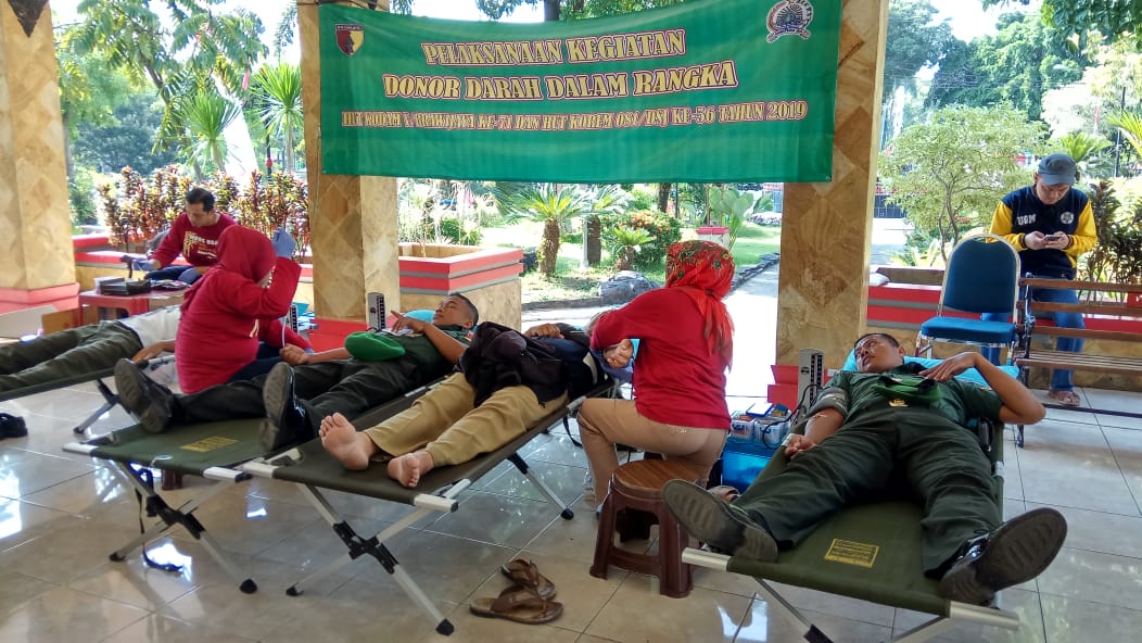 Kodim Ngawi Gelar Bhakti Sosial Donor Darah