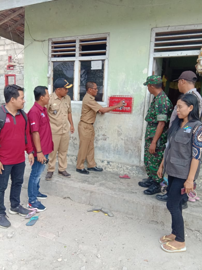 Rumah KPM Program Keluarga Harapn Di Way Panji Mulai Dipasang Tanda Khusus
