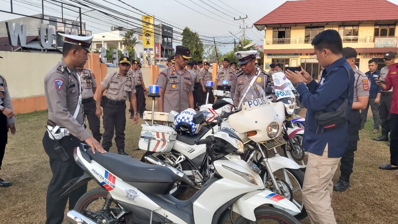 Periksa Randis Polisi, Kapolres Temukan 16 Randis Rusak Ringan