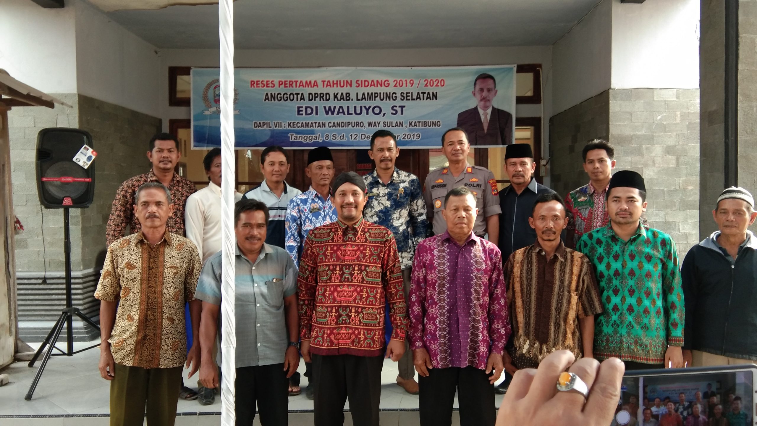 Anggota DPRD Lamsel Edi Waluyo Gelar Reses Di Desa Titiwangi