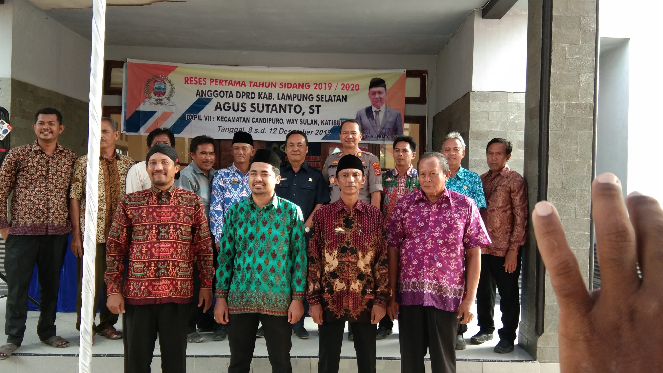 Wakil Ketua II DPRD Lamsel Agus Sutanto: Aspirasi Masyarakat Hanya Fokus Pada Infrastruktur Jalan Saja