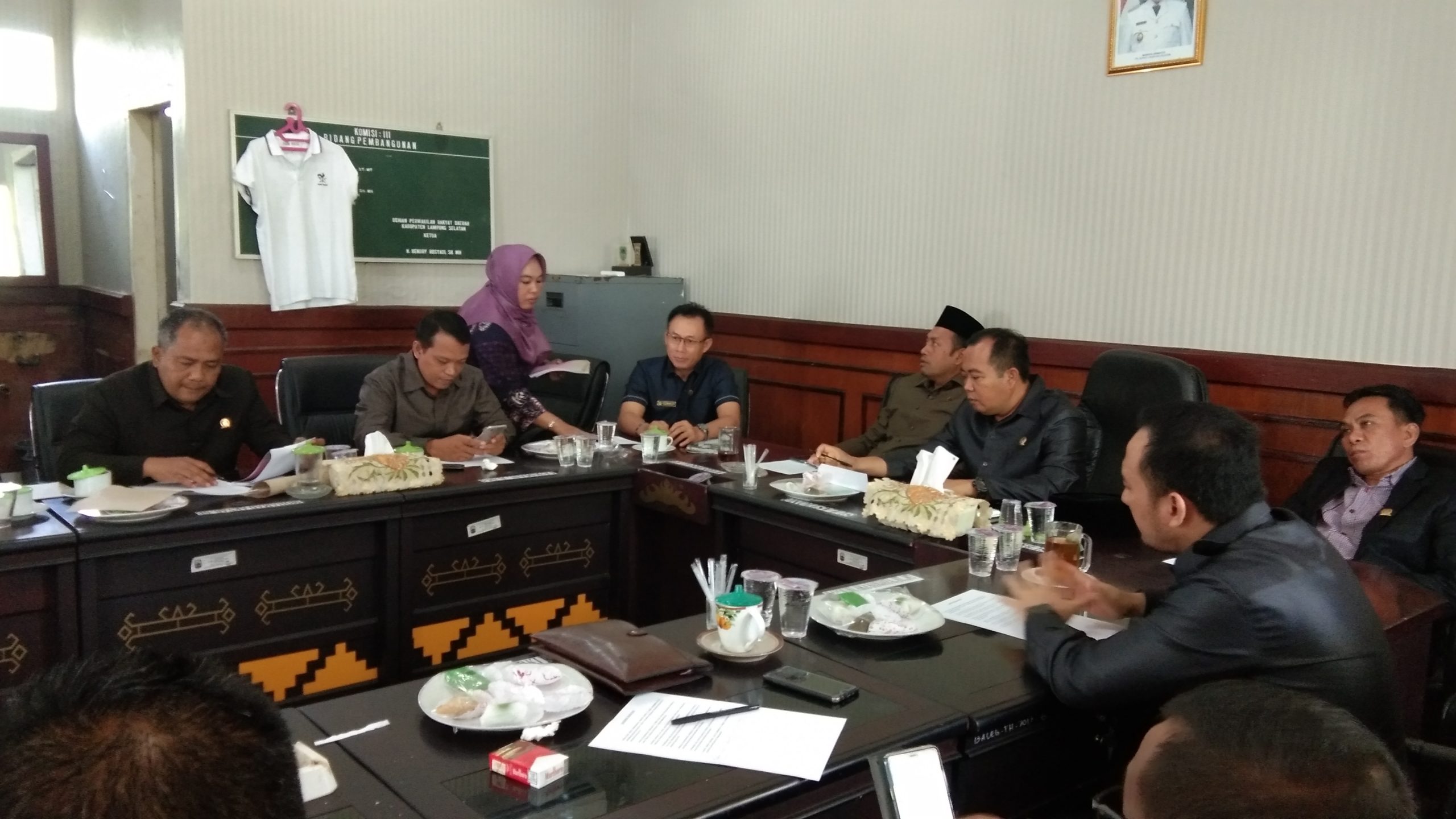 Komisi III DPRD Lamsel Gelar RDP Bersama Dinas PU-PR Lamsel