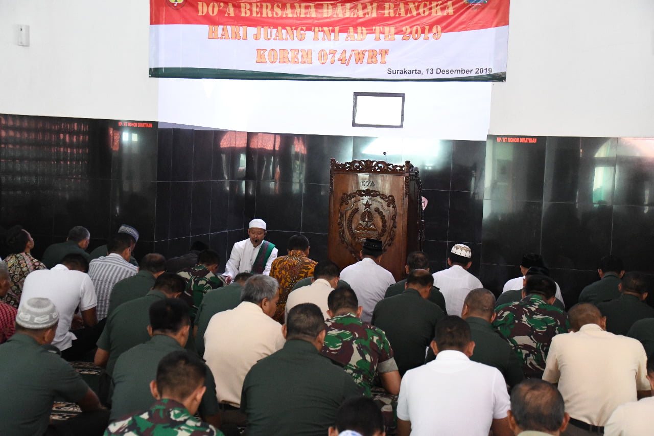 Doa Bersama Dalam Rangka Hari Juang TNI AD