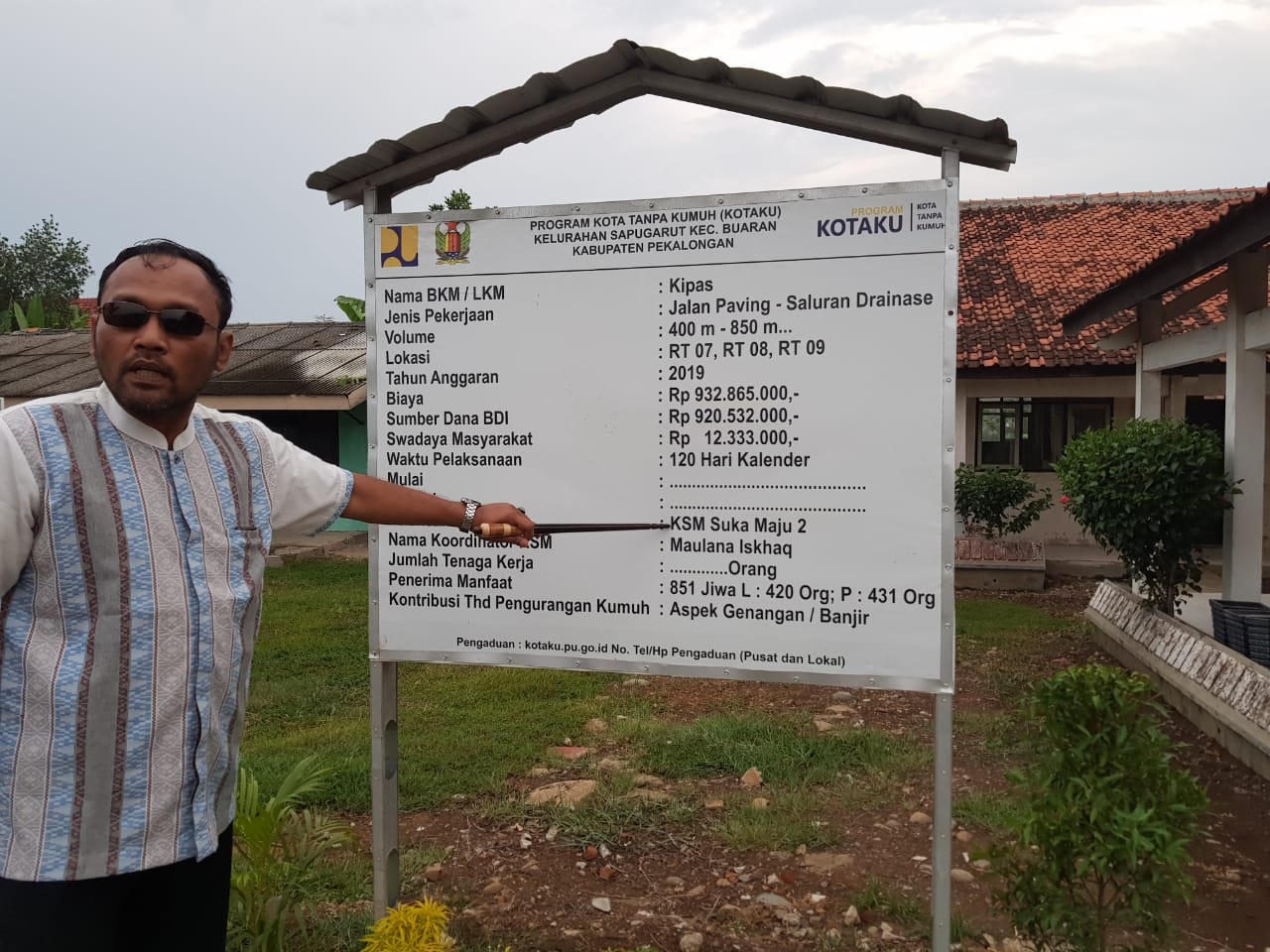 Program KOTAKU Kel Sapugarut Pekalongan Diduga Tak Wajar   