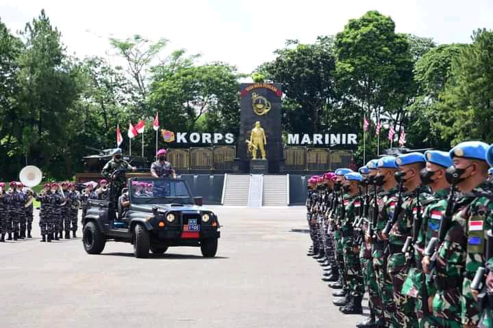 Dankormar Lepas Prajurit Petarung Marinir