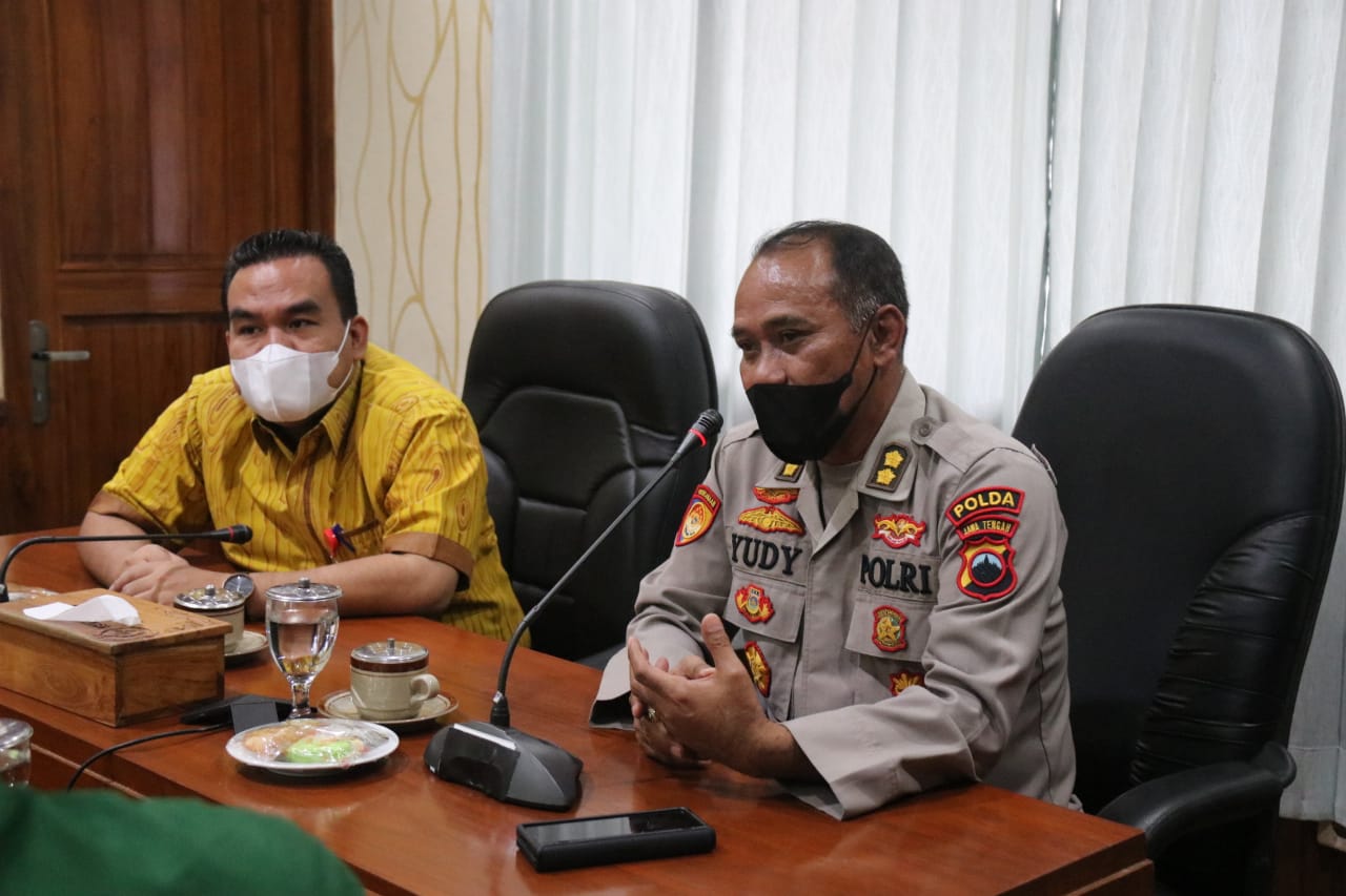 Bupati Terima Tim Polda Jateng Untuk Percepatan Pembangunan RS Bhayangkara Di Blora