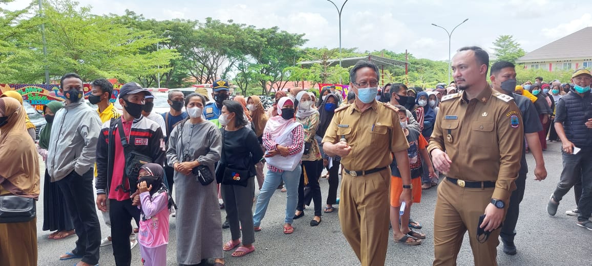 Dengan Menerapkan Protkes, Para Pencari Kerja Kunjungi JOB FAIR Lamsel Tahun 2022