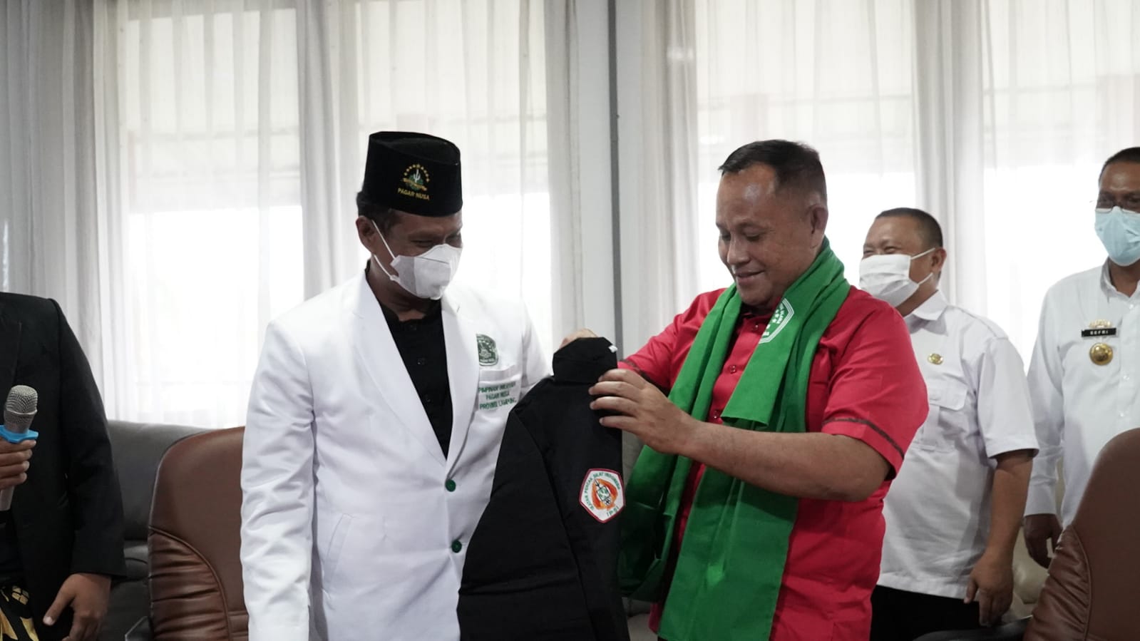 Bupati Lampung Selatan Terima Kunjungan Pimpinan Wilayah dan Cabang Pencak Silat Pagar Nusa NU