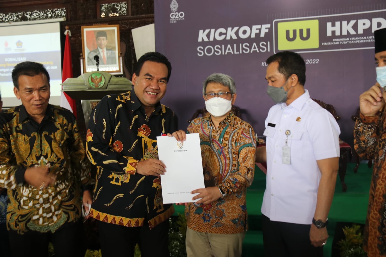 Bupati Blora Serahkan Surat Perhitungan Dbh Migas Ke Dirjen Perimbangan Keuangan