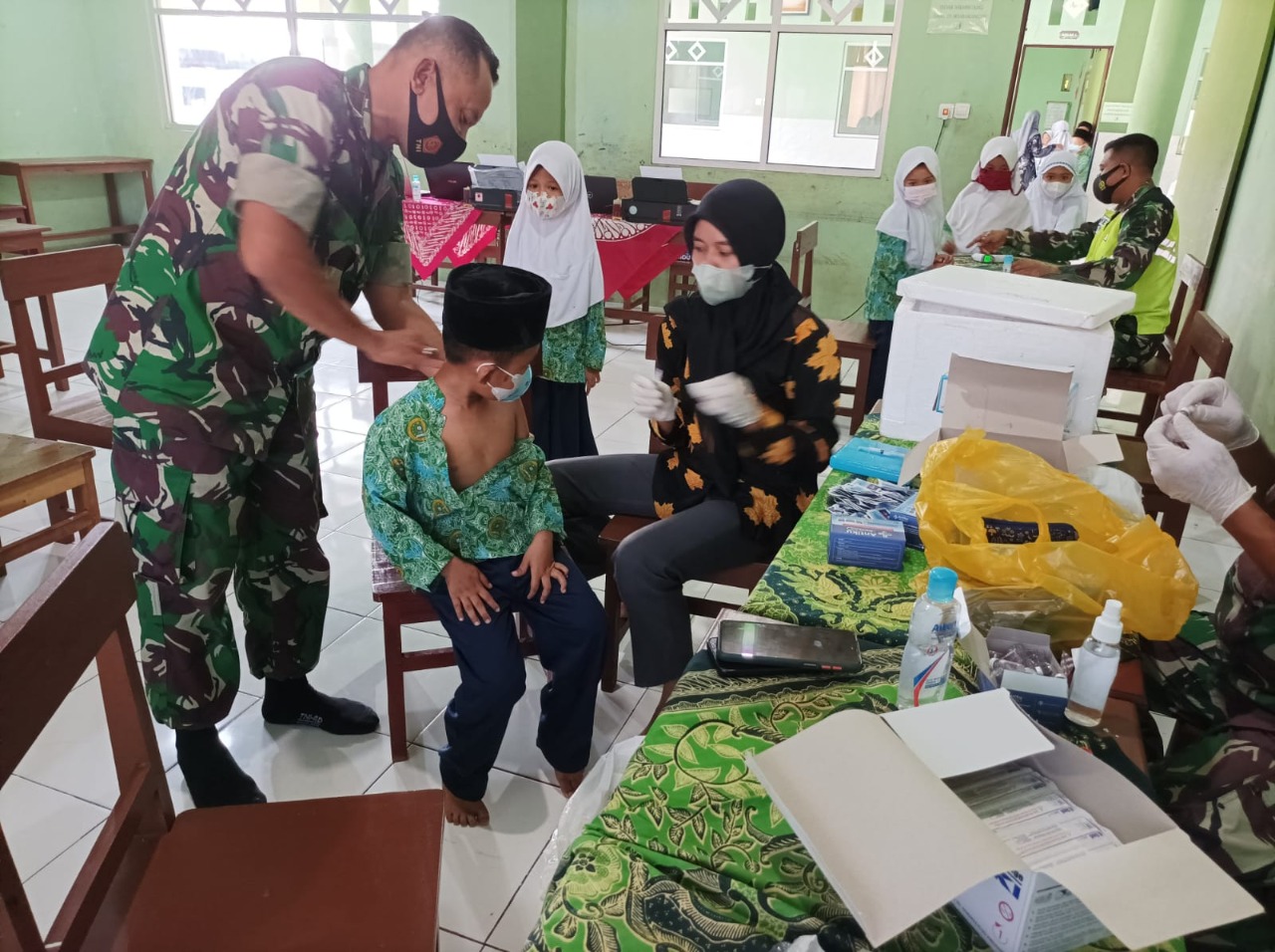 Danrem Dukung Anak-Anak Ikut Vaksinasi