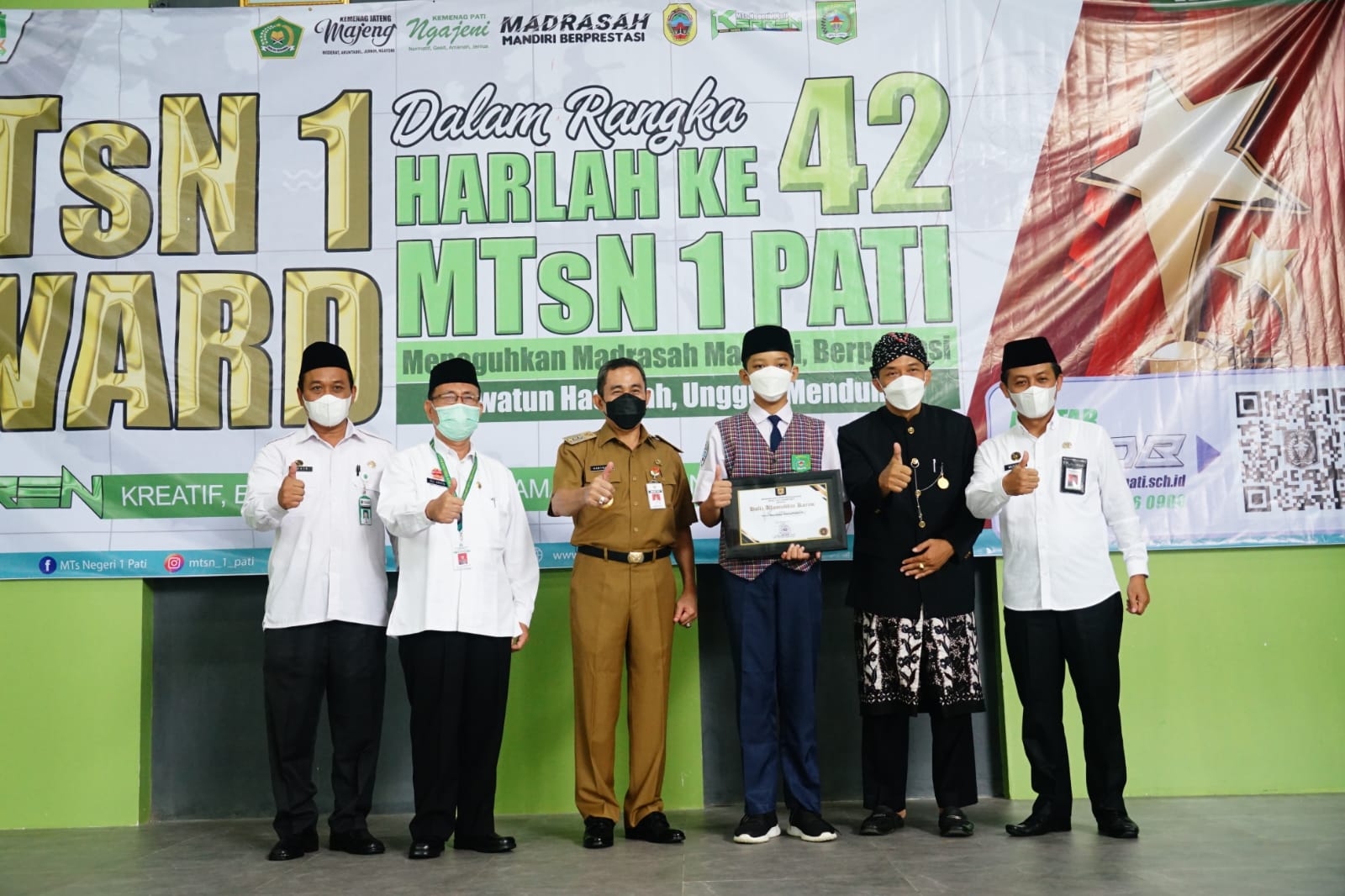 HUT ke 42, Bupati Harapkan MTs Negeri 1 Tak Gampang Berpuas Diri