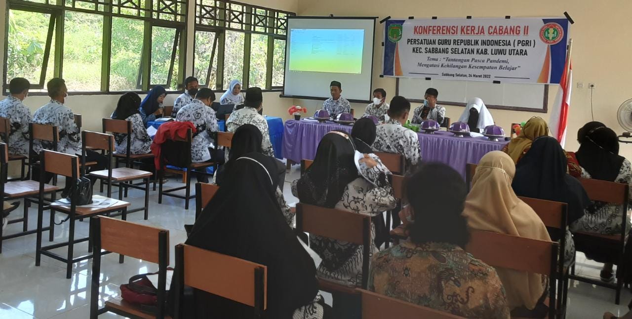 PGRI Kecamatan Sabbang Selatan, Gelar Rapat Kerja Kedua