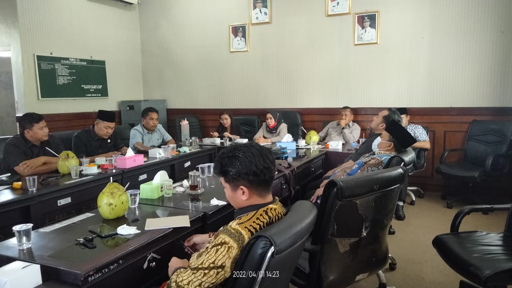 Komisi III DPRD Lamsel Rekomendasikan Membecklist Pihak Rekanan Yang Nakal