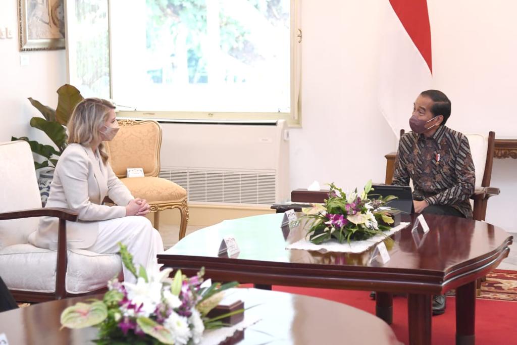 Bertemu Presiden Jokowi, Menlu Kanada Sampaikan Dukungan Terhadap Presidensi G20 Indonesia