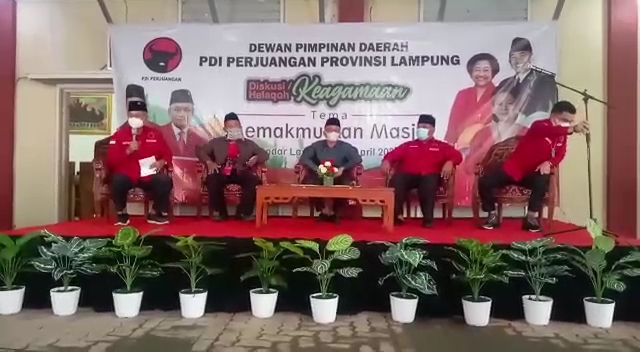 DPD PDI-Perjuangan Provinsi Lampung Gelar Diskusi Tentang Ke Agamaan