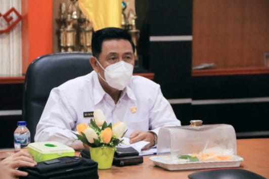 Pemprov Lampung Ikuti Rapat Penyampaian Hasil Evaluasi Laporan Penerapan SPM Tahun 2021
